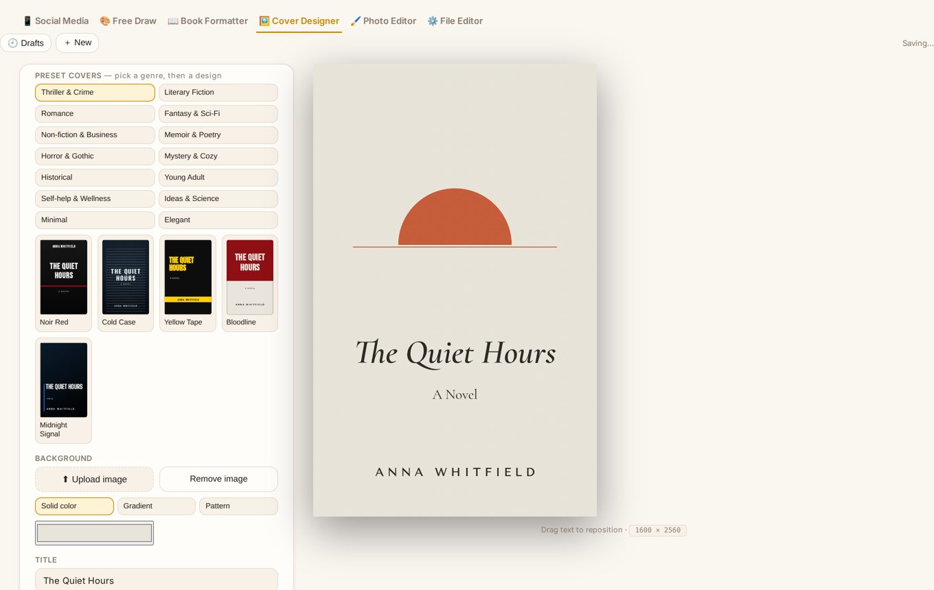 Cover Designer